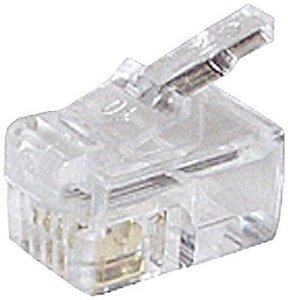 Shiverpeaks BASIC-S sieciowy wtyk modularny RJ10 4-pinowy, 4 styki przypisane, styki pozłacane, opak. 10 szt. Złącze męskie RJ Shiverpeaks BS72039-10, RJ10, piny:4P4C, 10 szt.