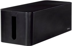 Pudełko na kable Hama 00020664, tworzywo sztuczne, czarny, sztywne, (D x S x W) 40 x 15.6 x 13 cm, 1 szt.