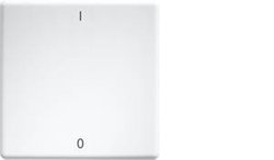 Grawerowane laserowo klawisze do przycisków i przełączników 55 design i E-Design55 czysta biel W-FT55-rw+IO Eltako  Przyciski