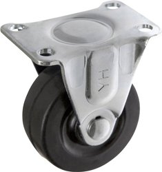 TOOLCRAFT TO-5137890 Kółko stałe gumowe 50 mm z płytką montażową  Maksymalne obciążenie: 50 kg