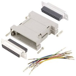 Przejściówka, adapter szeregowy TRU COMPONENTS [1x złącze męskie D-SUB 25-pin - 1x złącze żeńskie D-SUB 25-pin]