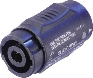 Adapter złącza głośnikowego NLMM=NL4MMX złącze męskie Speakon - złącze żeńskie Speakon  Neutrik NLMM=NL4MMX  1 szt.