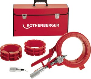 Zestaw ROCUT® 110 do rur z tworzyw sztucznych 110, 125 i 160 mm Obcinak do rur Rothenberger 55063 1 szt.