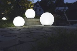 Lampa dekoracyjna, solarna Heitronic Boule 35421 0.2 W biały