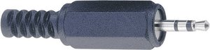 Złącze męskie jack 2,5 mm TRU COMPONENTS 1578811, niklowany, złącze męskie proste, 1 szt.