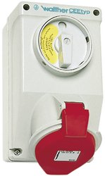 Gniazdo naścienne CEE Walther Werke AT110 16 A 400 V