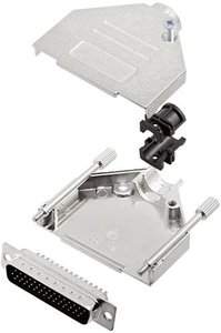 Zestaw listew męskich D-Sub TRU COMPONENTS TCDTZK25HDP44K 7708548, rzędy: 3, styki: 44, 180 °, 1 szt.