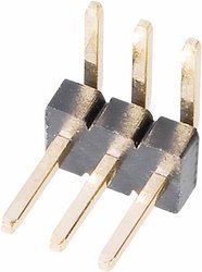 Listwa pinowa kątowa W & P Products 707-1-20-2-20-00, RM 1,27 mm, 1x20 pin, 1 A, czarna