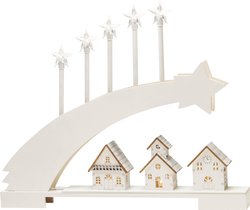 Konstsmide 3284-210 Łuk dekoracyjny Gwiazda ciepła biel LED biały