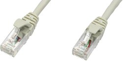 Kabel LAN Telegärtner L00003E0003, 1 szt., RJ45, CAT 5e, U/UTP, 5.00 m, szary