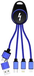 Kabel do ładowania USB Smrter Hydra ULTRA GO, USB 2.0, Złącze męskie Lightning, Złącze męskie USB-A, Złącze męskie USB-C®, Złącze męskie USB Micro-B, 0.15 m