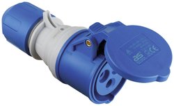 Złącze CEE z wyświetlaczem napięcia POWERLIGHT Łacznik CEE AS Schwabe 61487  230 V