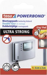 Podkładki klejące dwustronne tesa tesa® Powerbond 55790-00001-00 ULTRA STRONG (D x S) 60 mm x 20 mm 60 mm 1 szt.