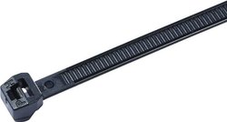 Opaska kablowa (L x W) 200 x 4.6 mm T50ROS-W-BK-C1 Kolor producenta: czarny HellermannTyton 118-05060 100 szt.