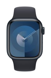 Apple Watch Series 9 GPS + Cellular 41 mm Aluminiowa obudowa Midnight z paskiem sportowym Midnight – S/M Apple Watch Series 9 GPS + Cellular 41 mm Obudowa aluminiowa Opaska sportowa Północ S/M