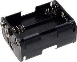 Uchwyt baterii 6x AA Przyłącze zatrzaskowe TRU COMPONENTS BH-363-1B Komora baterii TRU COMPONENTS BH-363-1B 6 x AA, Złącze zatrzaskowe