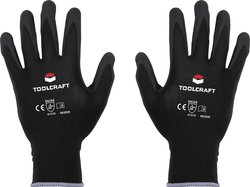 TOOLCRAFT  TO-5621487 Poliamid, Nitryl Rękawice robocze Rozmiar rękawic: 9 EN 388   CAT II 1 par(a)