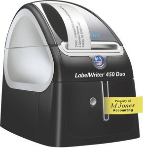 Drukarka etykiet Dymo LabelWriter 450 Duo, szerokość taśmy 6/9/12/19/24 mm