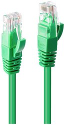 Kabel LAN LINDY 48050, 1 szt., RJ45, CAT 6, U/UTP, 5.00 m, zielony