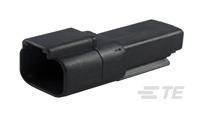 Obudowa złącza pin męskiego na kabel TE Connectivity DT04-2P-E004, wire-to-wire, piny: 2, 1 szt.