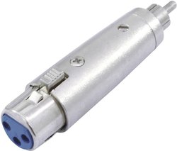 Przejściówka, adapter Omnitronic 30226560 [1x złącze męskie RCA/cinch - 1x złącze żeńskie XLR 3 pin]