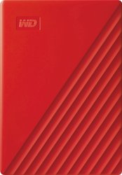 WD My Passport ™ 4 TB Red USB 3.0 ochrona hasłem i oprogramowanie do automatycznego tworzenia kopii zapasowych danych WD My Passport 4 TB Zewnętrzny dysk twardy 6,35 cm (2,5'') USB 3.2 Gen 1 (USB 3.0) czerwony WDBPKJ0040BRD-WESN
