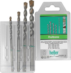 Zestaw wierteł do betonu Heller ProXtreme 28263 5 5 mm, 6 mm, 8 mm, 10 mm 1 zest.