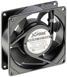 Wentylator osiowy X-Fan RAH9225S1, 230 V/AC, 34 m³/h, (D x S x W) 92 x 92 x 25 mm