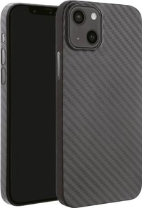 Vivanco Pure Futerał backcase Apple iPhone 13 karbonowy Ładowarka indukcyjna, Odporny na wstrząsy