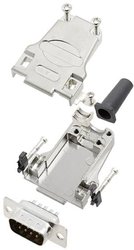 Zestaw listew męskich D-Sub TRU COMPONENTS TCDTZF09DMPK 7709748, rzędy: 2, styki: 9, 180 °, 1 szt.