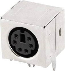 Złącze męskie DIN miniaturowe  econ connect MDIOB6G MDIOB6G, pozłacany stop miedzi, złącze żeńskie do wbudowania poziomego, 1 szt.