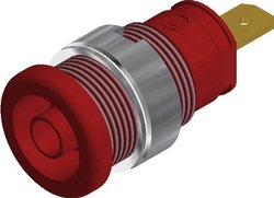 Gniazdo montażowe laboratoryjne SKS Hirschmann SEB 2610 F4.8, czerwone