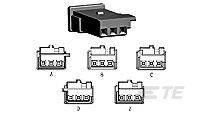 TE Connectivity TE AMP MQS - Connectors 1-1718346-1, 1 szt.