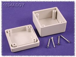 Obudowa uniwersalna Hammond Electronics, ABS, szary, (D x S x W) 56 x 56 x 40 mm, 1 szt.