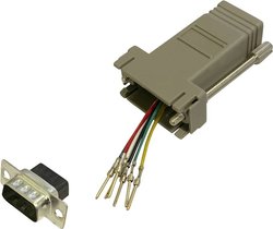 Adapter BKL Electronic 10121103 złącze męskie D-SUB 9-pin - złącze żeńskie RJ12