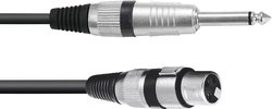 Przejściówka Omnitronic 3022516L [1x złącze żeńskie XLR 3 pin - 1x złącze męskie jack 6,3 mm (mono)] 0.90 m