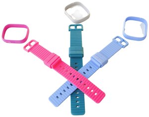 Xplora X6 Play Kids Zamienna opaska na rękę     ciemnoróżowy, granatowy, limonkowy