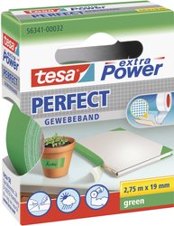 tesa extra Power® Perfect taśma tekstylna — do wymagających zastosowań wewnętrznych i zewnętrznych, maksymalna siła klejenia, odporna na warunki atmosferyczne Taśma materiałowa tesa® extra Power 56341-00032-03, 1 szt.