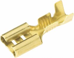 Konektor żeński, nieizolowany, mosiądz, 4.8x0.8 mm, 0.5-1.0 mm2