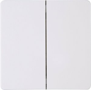 Podwójny przełącznik kołyskowy Kopp HK05 2/4 826402008, 1 szt.