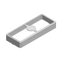 44,8 x 18,2 x 5,7 mm Dwuczęściowa, ciągniona bezszwowo osłona RF/ramka osłony EMI (CRS) Ekranowa rama osłonowa Masach TECH EMI/RFI-Abschirmung MS448-20F, 1 szt.