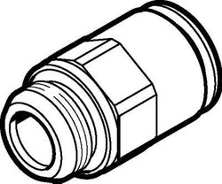 Złącze śrubowe wtykane FESTO NPQM-D-G14-Q8-P10    Średnica rury: 8 mm   1 szt.