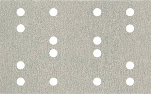 Samoprzylepne arkusze ścierne 80 x 133 mm, P 60, 16 otworów, z rzepem (SRA) Arkusz szlifierski Metabo 635198000   10 szt.