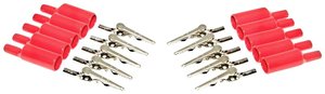 Zacisk krokodylowy Mueller Electric BU-P2240-2 BU-P2240-2  Długość: 54.61 mm czerwony 1 zest.