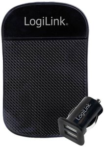 LogiLink PA0118 Ładowarka USB 10.5 W samochód osobowy Maksymalne natężenie wyjściowe 2100 mA Ilość wyjść: 2 x USB (ładowanie)