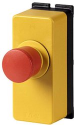 Obudowa, przyciski ZATRZYMANIA AWARYJNEGO / WYŁĄCZANIA AWARYJNEGO, kształt grzybka Przycisk zatrzymania awaryjnego Eaton M22-PV30/FK02/FIY1 199352, 2 NC, 1 szt.