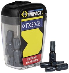 Bit szcześciokątny C.K Blue Steel T4560 TX30D15 15 szt. sześciokąt