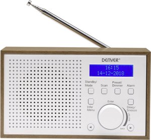 Radio Denver DAB-46 DAB+, UKW  biały