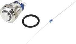 Przycisk TRU COMPONENTS TC-9219012 TC-9219012, 12 mm, 48 V/AC, 2 A, 1 szt.