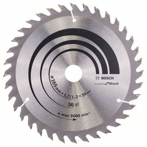 Tarcza tnąca z węglików spiekanych Bosch Accessories Optiline 165 x 20 x 1.7 mm 1 szt.